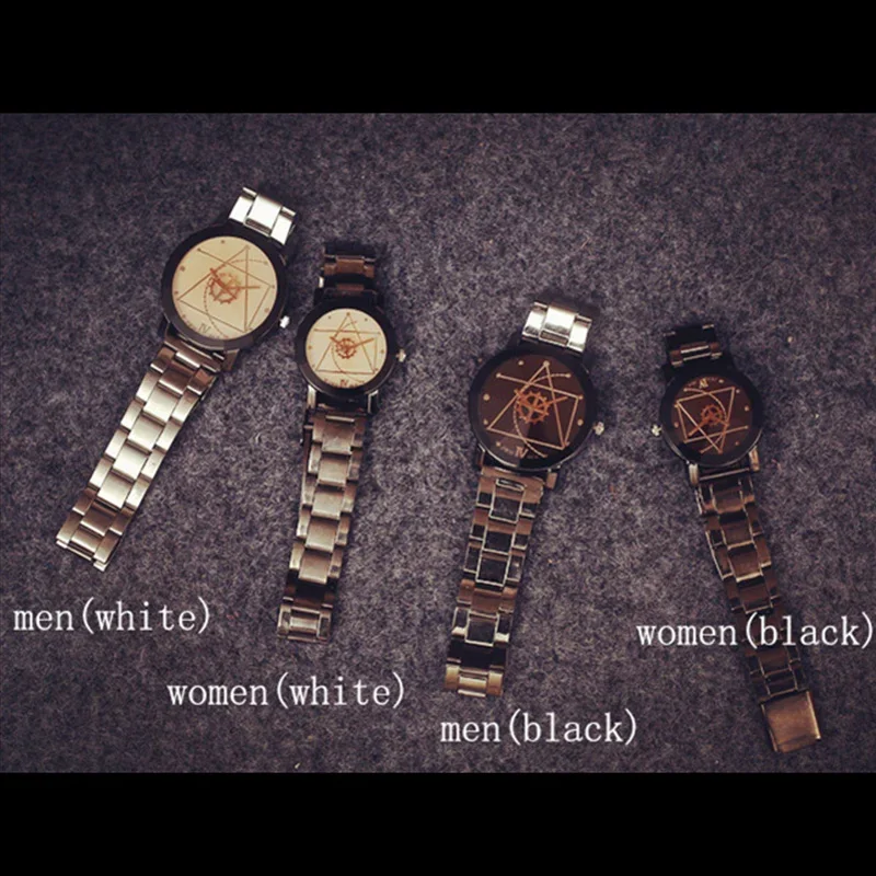 Fashion Gear Watch Men's Watches Black Metal Band Quartz