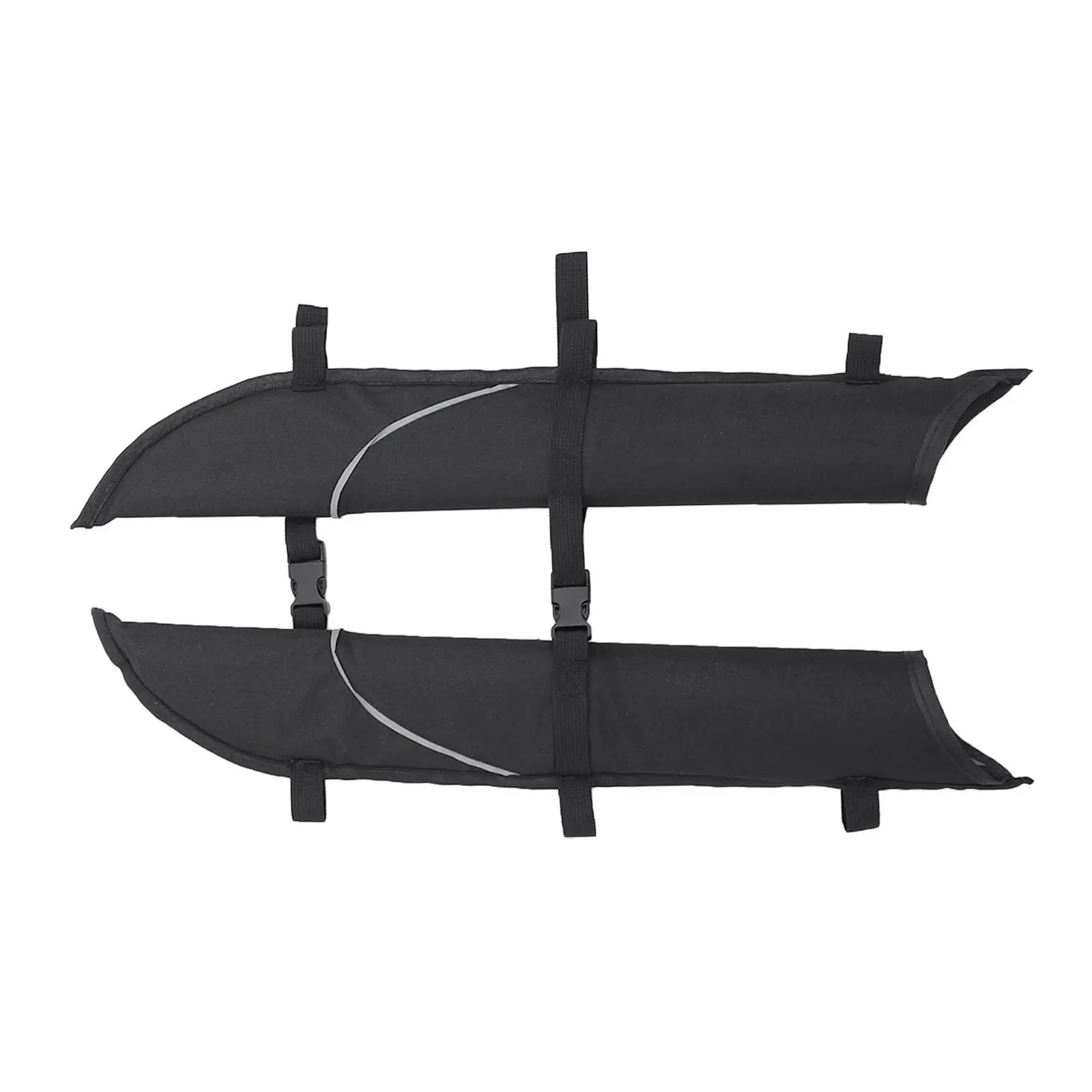 2x Universal Kayak Paddle Scabbards with Reflective Trim Oxford Cloth Fixing for