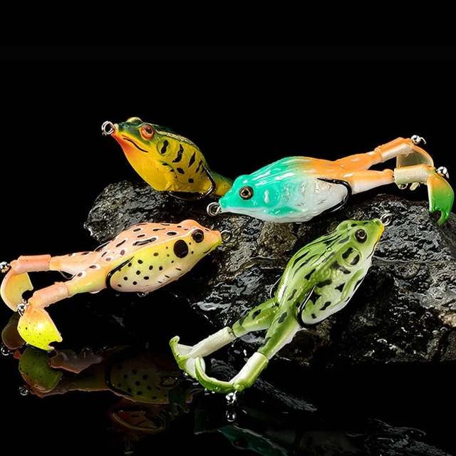 9.2cm 13.6g Wobblers Frog Type Topwater Lure Artificial Silicone