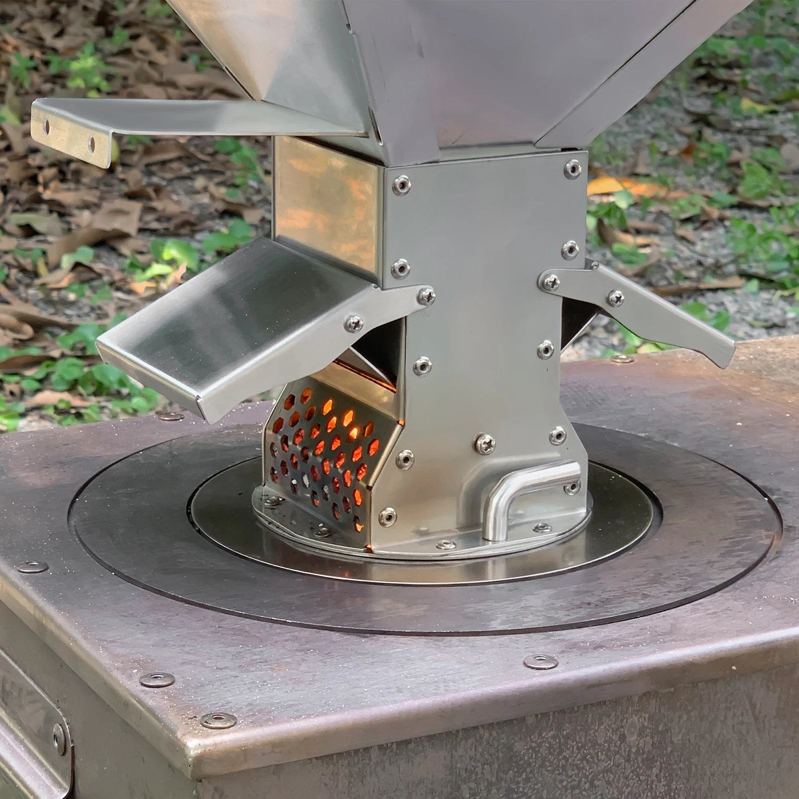 Wood Stove Oven Granule Bin Expansion Table Campsite Picnic Stove Camping Tent Indoor Heating Fireplace Outdoor large