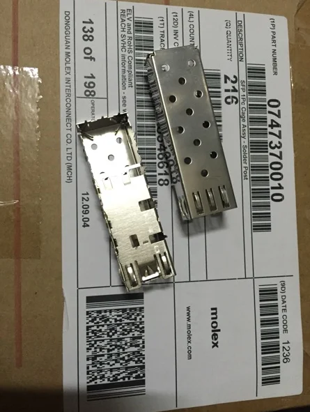 74737-0010 747370010 0747370010 защита от электромагнитных помех SFP однопортовая железная клетка 100% новая и оригинальная