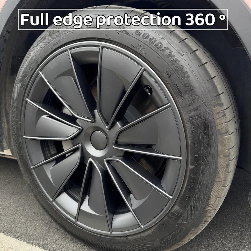 4PCS 19 Inch Hub Cap for Tesla Model Y Performance Replacement Wheel Hubcap Right&Left Wheel Cap Full Rim Cover Accessorie wheel hub covers wheel hub caps