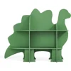 Dinosaur Kids Bookshelf, 2-Tier Bookshelf for Kids, Baby Bookshelf and Toy Storage, Wooden Kids Bookcase, Toddler Book Shelf 6
