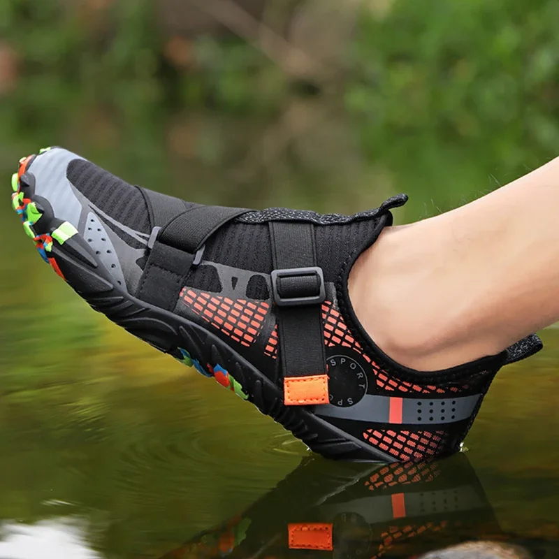 Trail Running Shoes Gym Exercise Minimalist Shoes Arch Support Zero Drop Non Slip Breathable for Men Women Sea Aqua Sneakers
