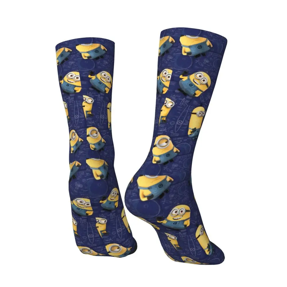 Custom Cool Print M- Minions Cartoon Socks for Women Men Stretchy Summer Autumn Winter M- Minions Bananas Crew Socks 194 S40b1181fa59e4a9785b016e4060781f0f
