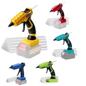 100W Cordless Hot Melt Glue Gun with 10 Glue Sticks Repair DIY