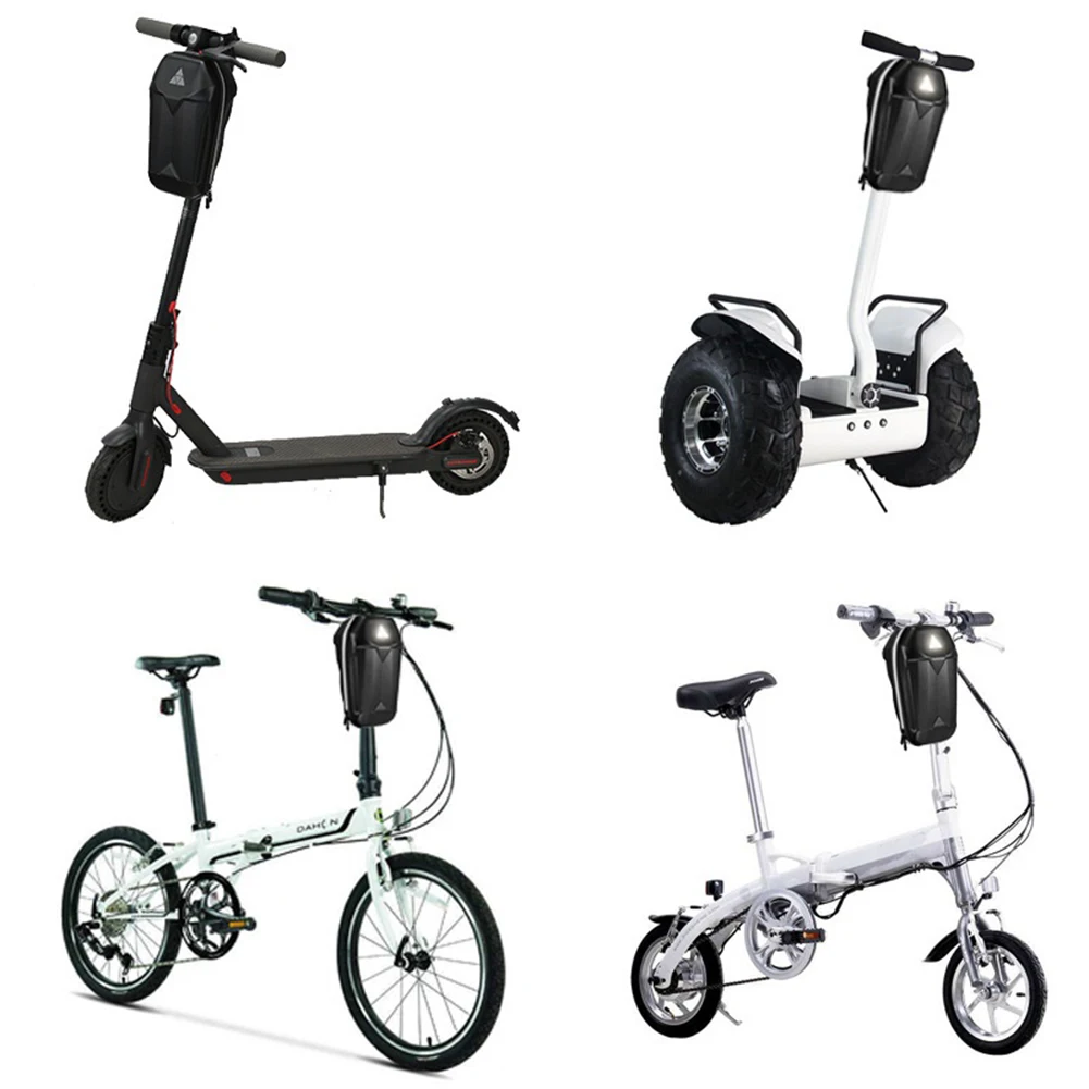 Electric Scooter Front Bag, 2-5L Capacity, EVA Hard Shell Handlebar Hanging Storage Bag