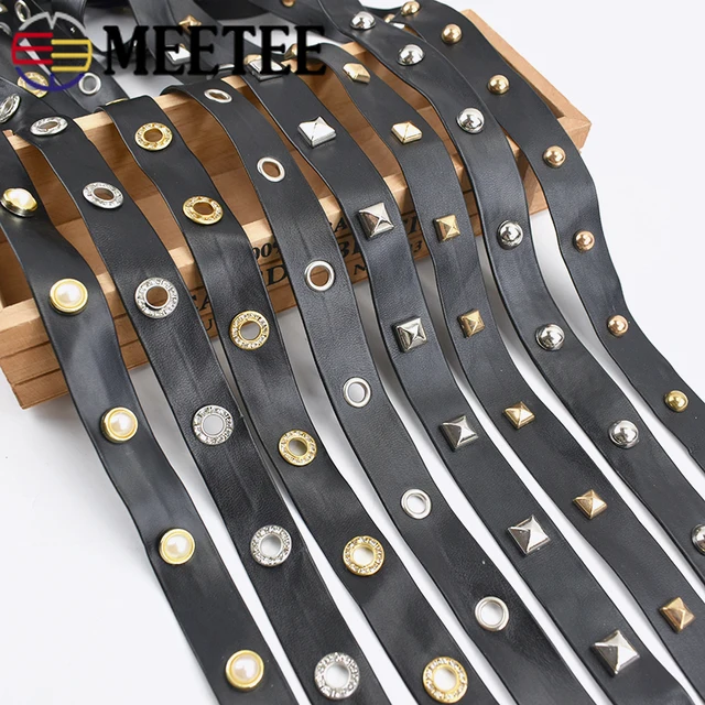 Fashion Punk Rivets Leather Rope Bags Strap Cods Accessories