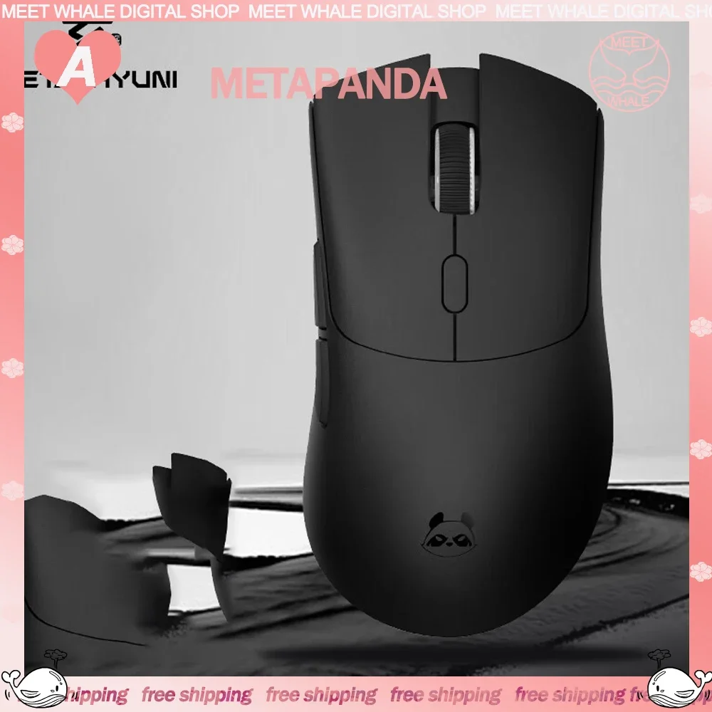 

Metaphyuni Metapanda Gamer Mouse 3Mode 2.4G Bluetooth Wireless Mouse PAW3395 26000DPI Esport Gaming Mices For Win/Mac/iOS Gifts