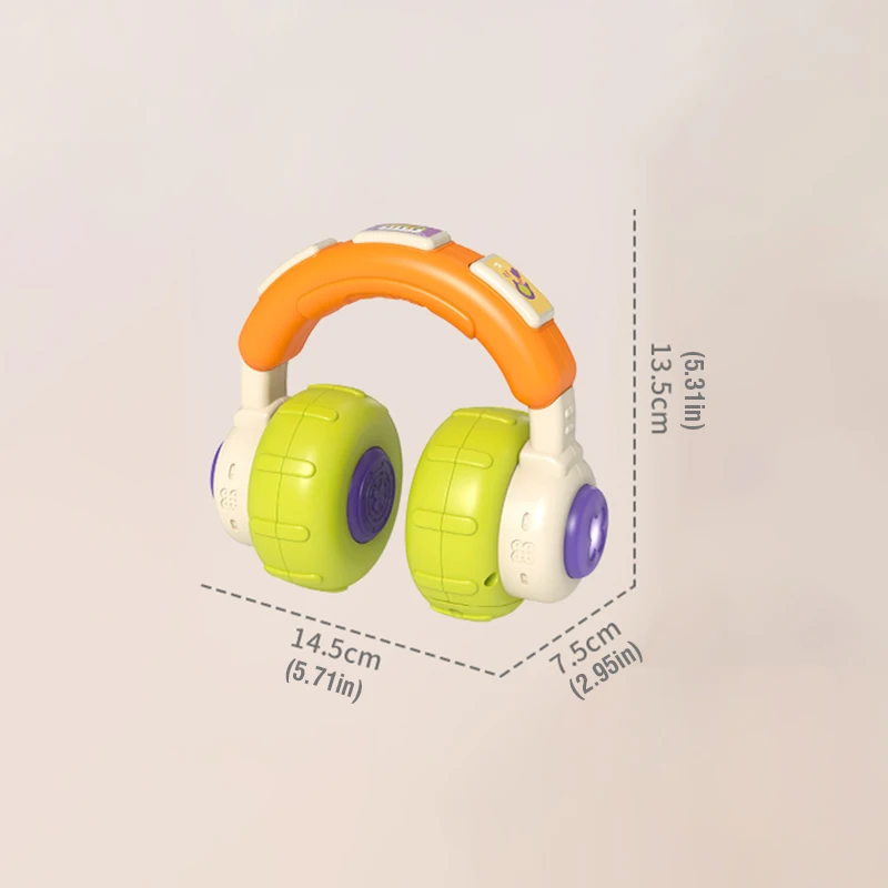 Plastic Baby Musical Toy Headphone for Kids