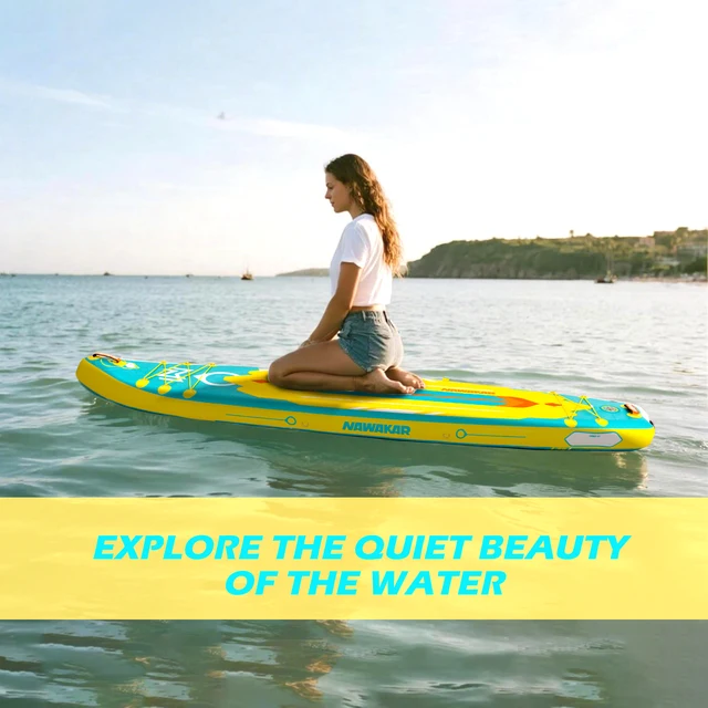 Adventure 11'34"6" Standing Paddle Board SUP - Speed Storage and Durability for Your Outdoor Escapes Fishing Surfing Sea Paddle