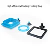 New Aquarium Feeding Ring Fish Tank Station Floating Food Tray Feeder Square Circle Aquarium Accessory with Suction Cup 5