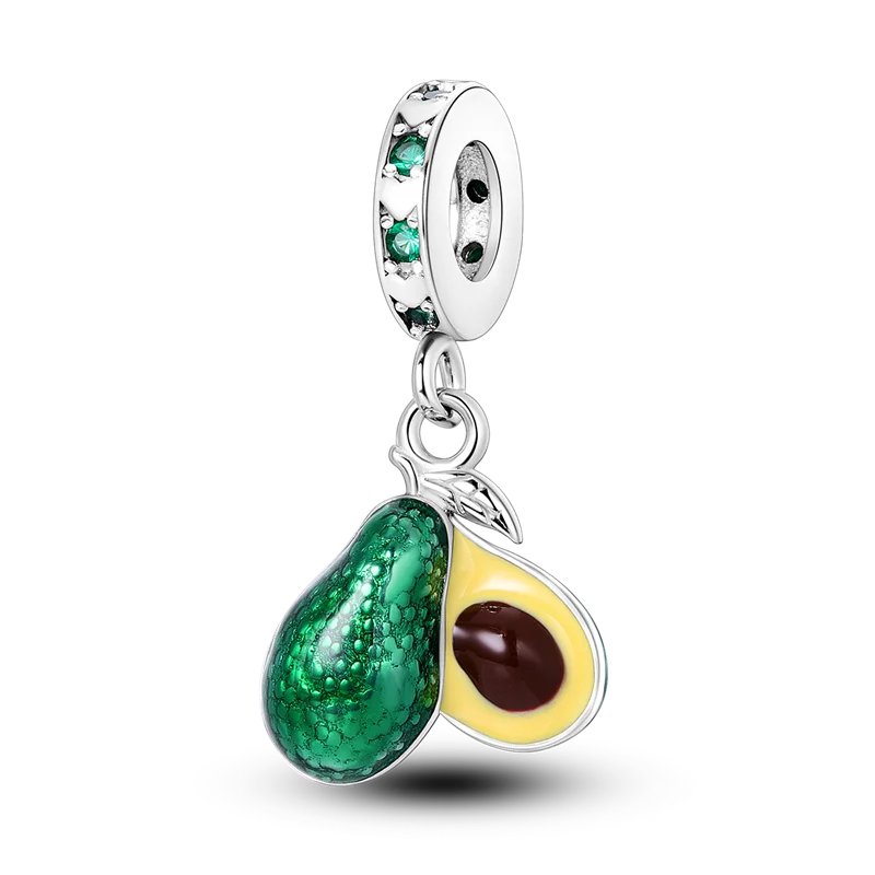 Charms aus 925er-Sterlingsilber mit Baum des Lebens, vierblättriges Kleeblatt, grüne Serie, passend für Qikaola 925 Original-Armbänder, DIY-Schmuckherstellung – Detail 18