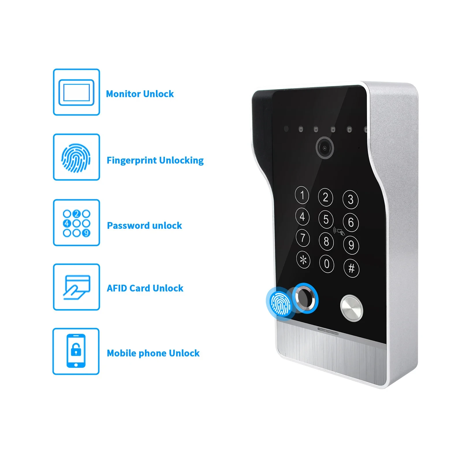ANJIELO High Quality Large Size Doorbell Video Intercom System for Home Apartmen