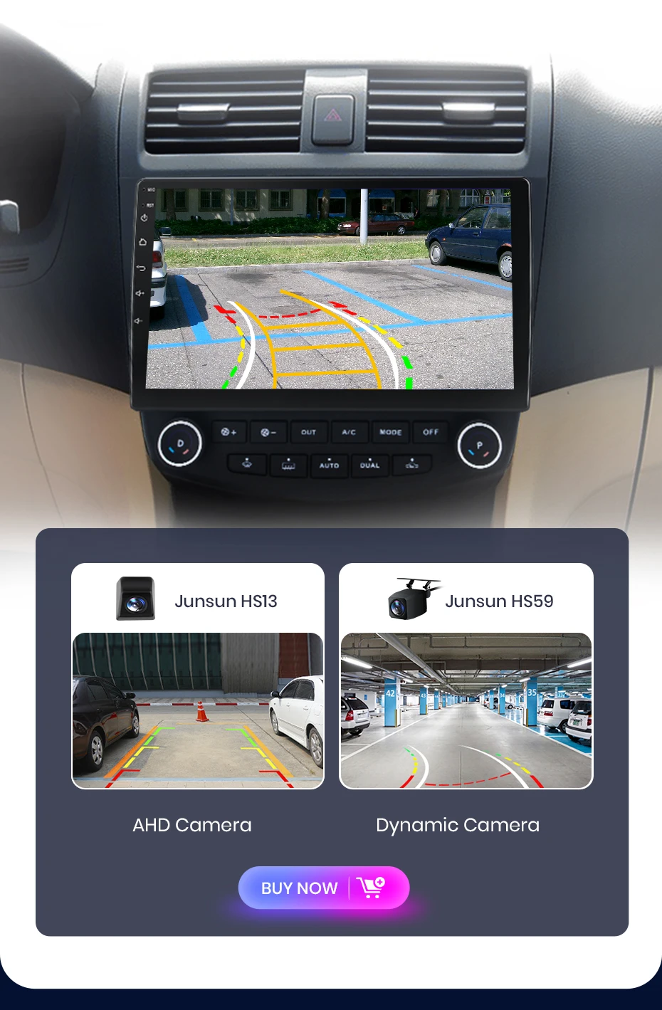 Junsun V1 AI Stimme Drahtlose CarPlay Android Auto Radio für Honda Accord 7 2003-2008 4G Auto Multimedia GPS 2din autoradio – Detail 17