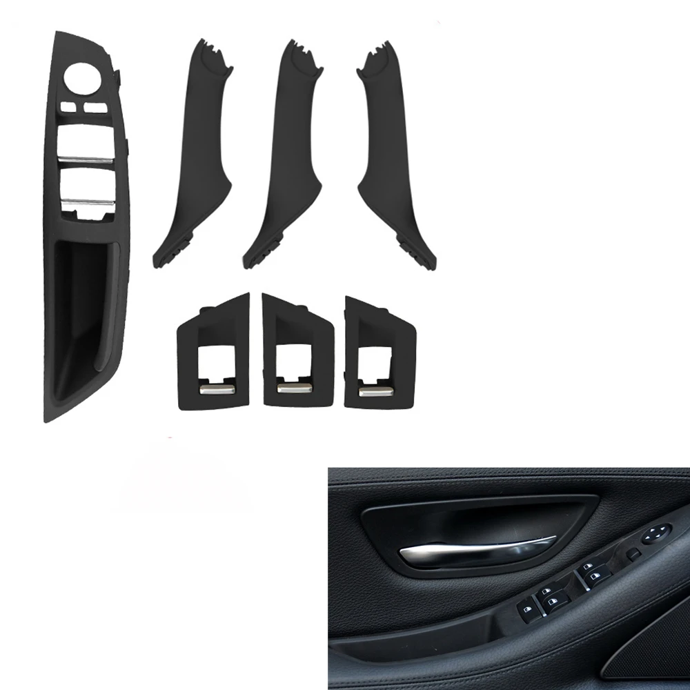 

7PCS Car Interior Door Handle Switch Recessed Grip Panel Set For BMW 2010-2016 5 Series