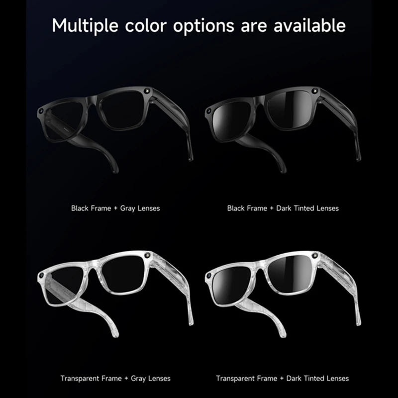 Lenovo AI Smart Glasses Translation 8MP HD Camera 4K Shooting Image Conversation Recording Listening To Music Smart Glasses 2026