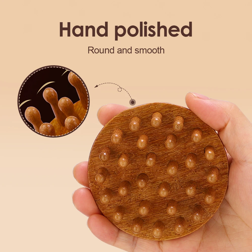 Sandalwood Massage Comb for Hair Care and Full Body Relaxation