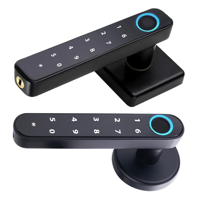 Secure Bedroom Door Lock with Fingerprint Access Blue Teeth Door Lock for Home