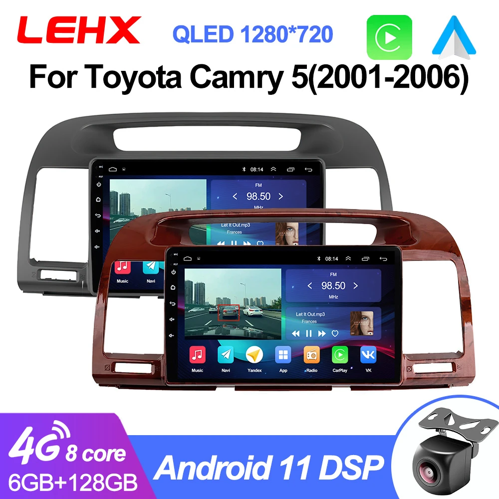 Lehx L6pro 8core Qled 5g Car Radio Android 11 Auto For Toyota Camry 5