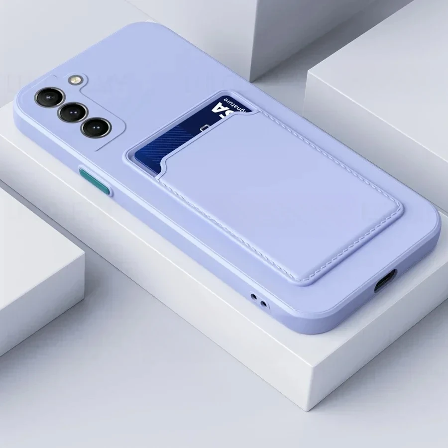 Luxury Silicone Wallet Case with Card Holder Slot - Protective Cover