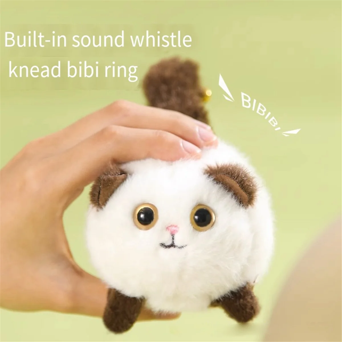 B Wag Tail Cat Plush Toy Soft and Comfortable Stuffed Animal Move and Swing Rotating Cat Doll Toy Gift Home Ornaments 3