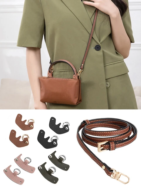 WUTA Bag Transformation Accessories for Longchamp mini Bag Straps  Punch-free Genuine Leather Shoulder Strap Crossbody Conversion - AliExpress
