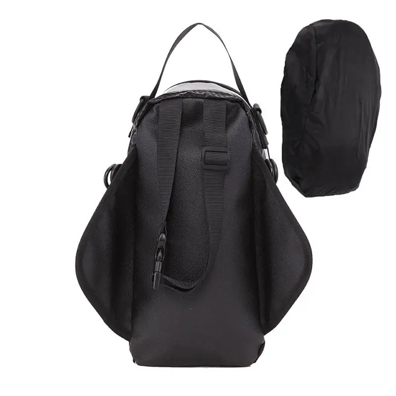 

Magnetic Tank Bags For Motorcycles Motorcycle Pouch Water Resistant With Magnetic Fixation Two-way Zipper Oil Tank Bag Black