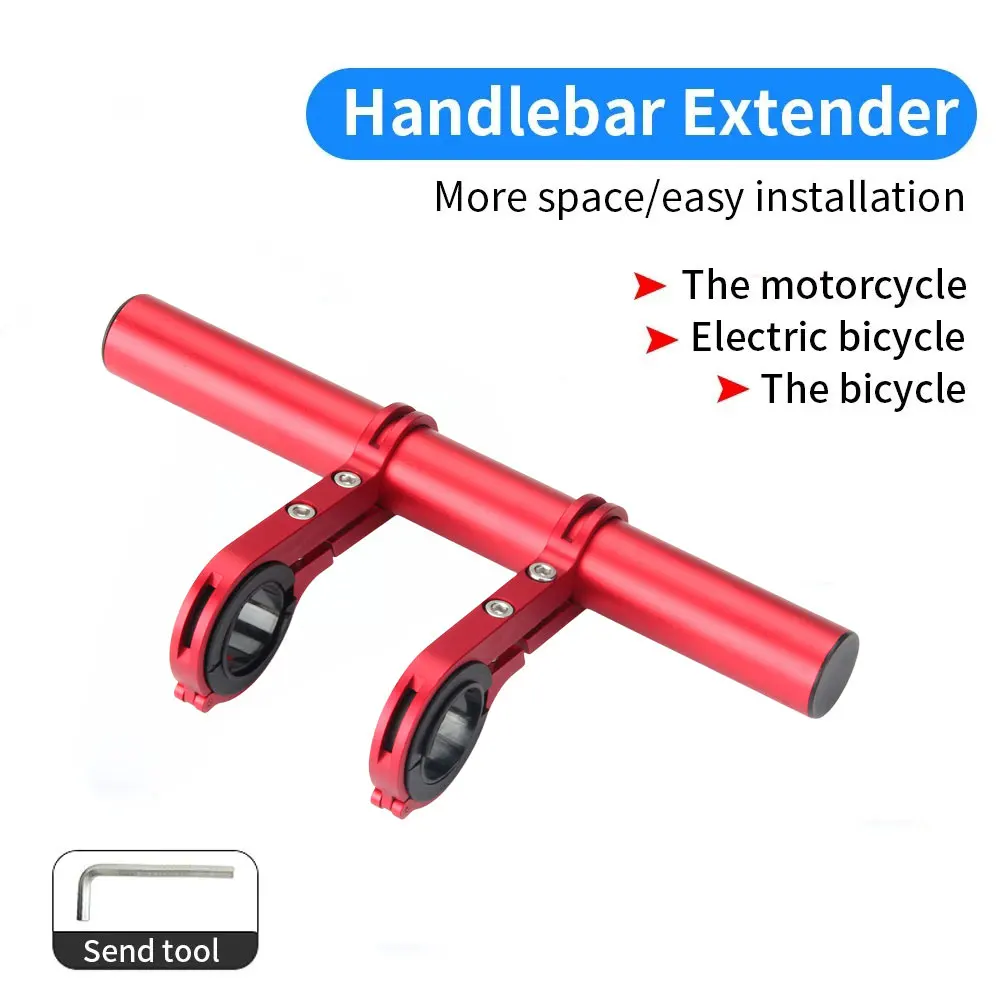 Tube Bicycle Handlebar Extender 10/20/30CM Mount Mountain MTB Bike Cycling Headlight Bracket Lamp Flashlight Holder Accessories bicycle accessories,bicycle handlebar extender,bicycle bracket
