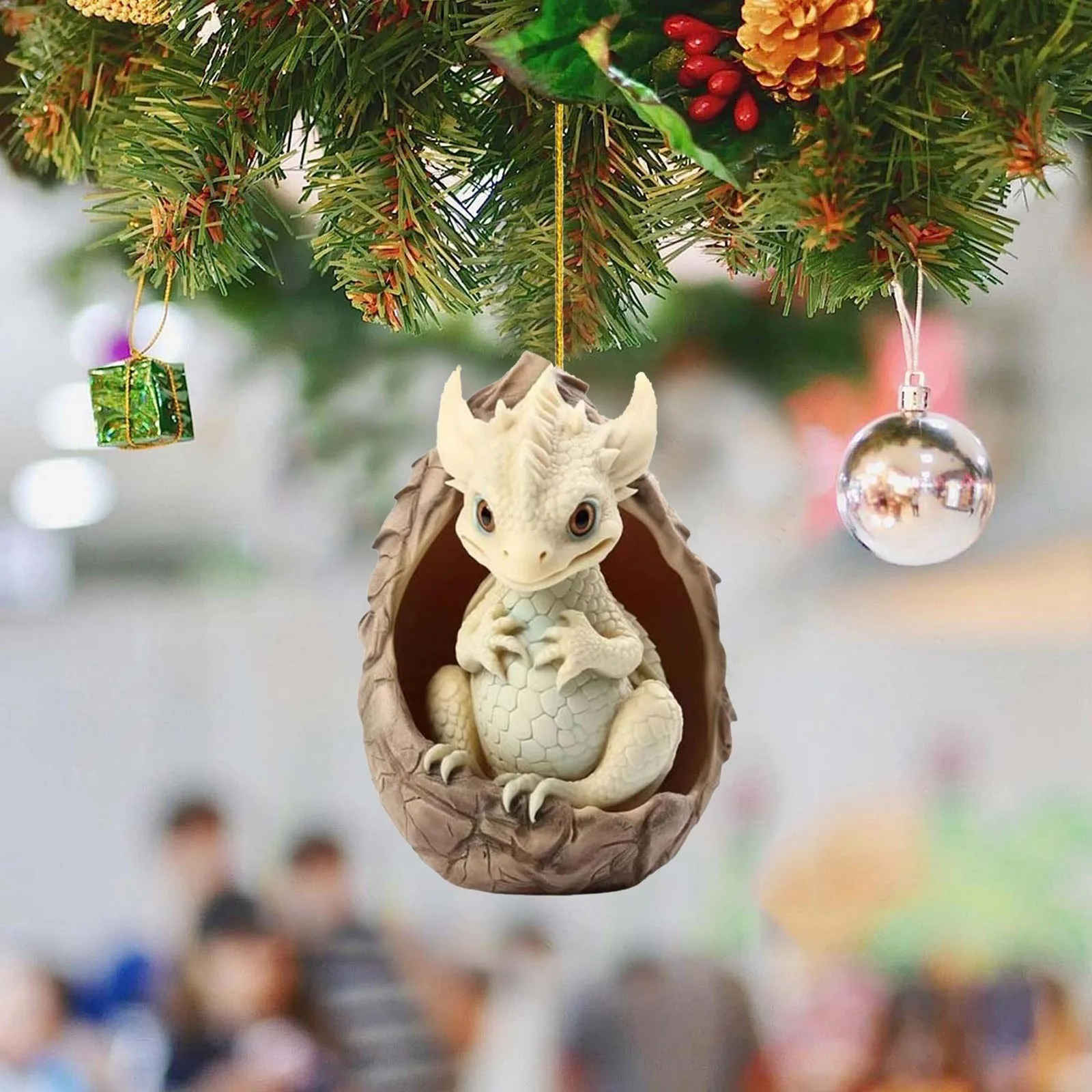 Ornament String Hang Dragon Baby Egg Hanging Ornament Christmas Tree Charm  Cute Car Pendant Decoration 2D Acrylic xmas gift 2024 - AliExpress