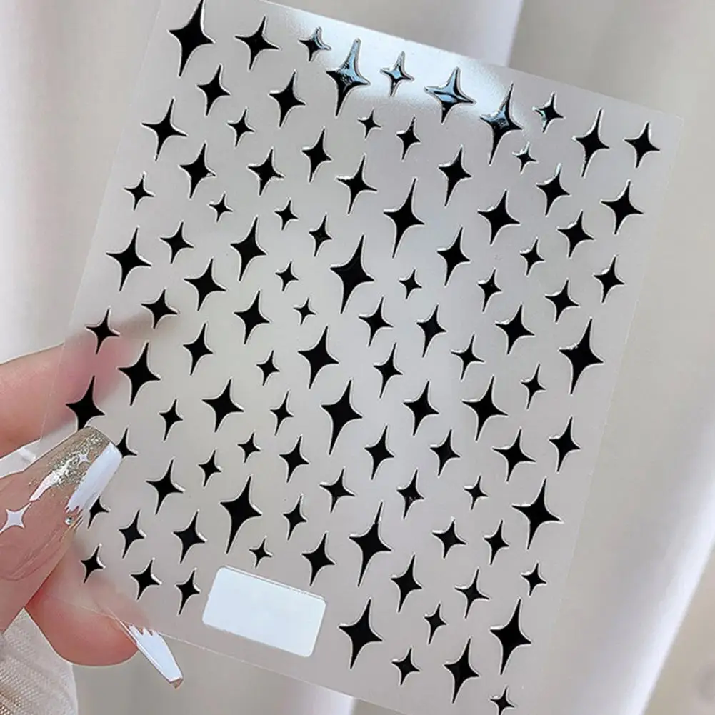 Exquisite Nail Shining Star Patch 3D Effect Nail Art Decal Removable Decorative Girls Fingernail Mini Shining Star Sticker nail stickers,nail art decoration,nail decals