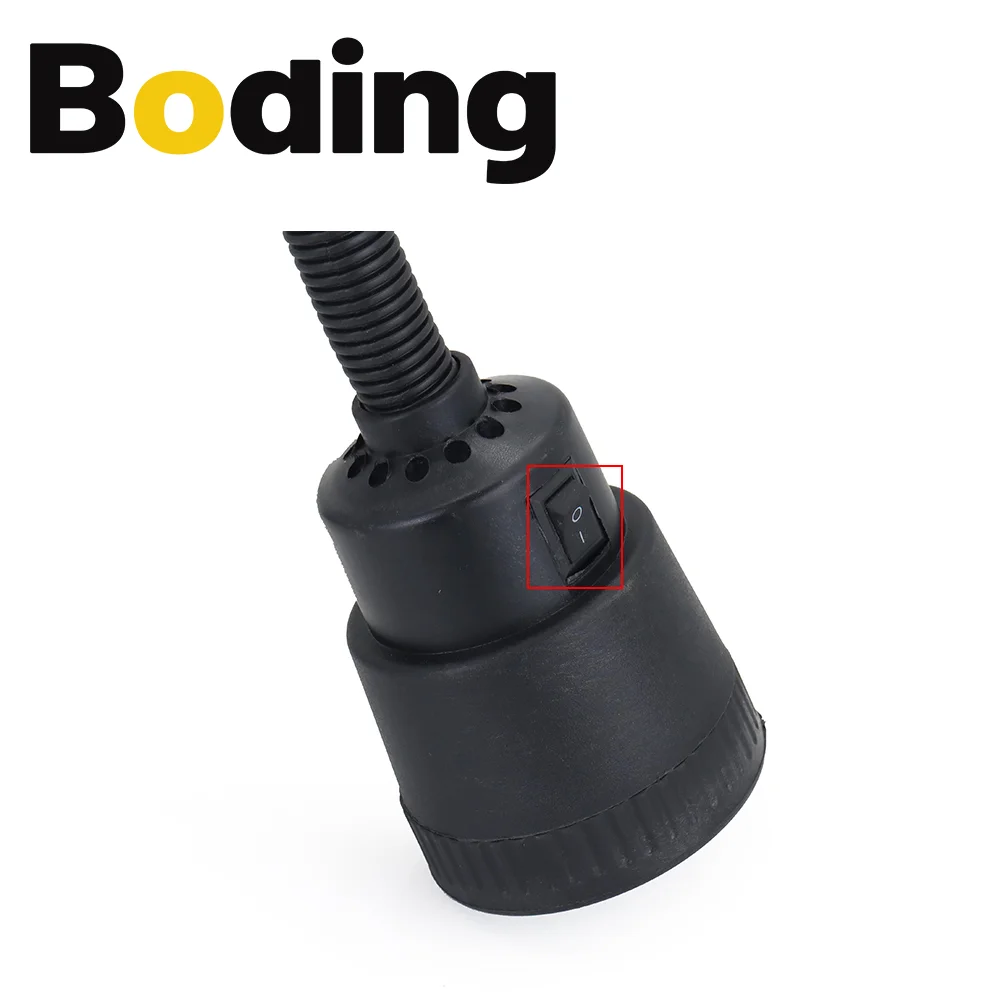 BODING 220V 24V LED Machine Tool Work Light Gooseneck Industrial CNC Engraving Machine Tool Milling Lighting Lamp