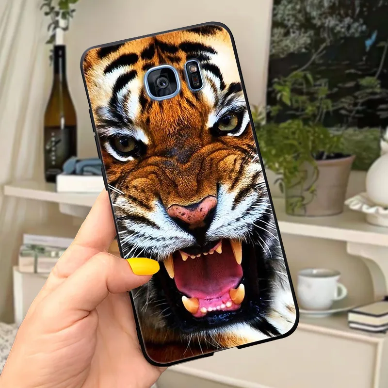Cute Letters Soft Silicone Phone Case Cover - For Samsung Galaxy S7 Edge