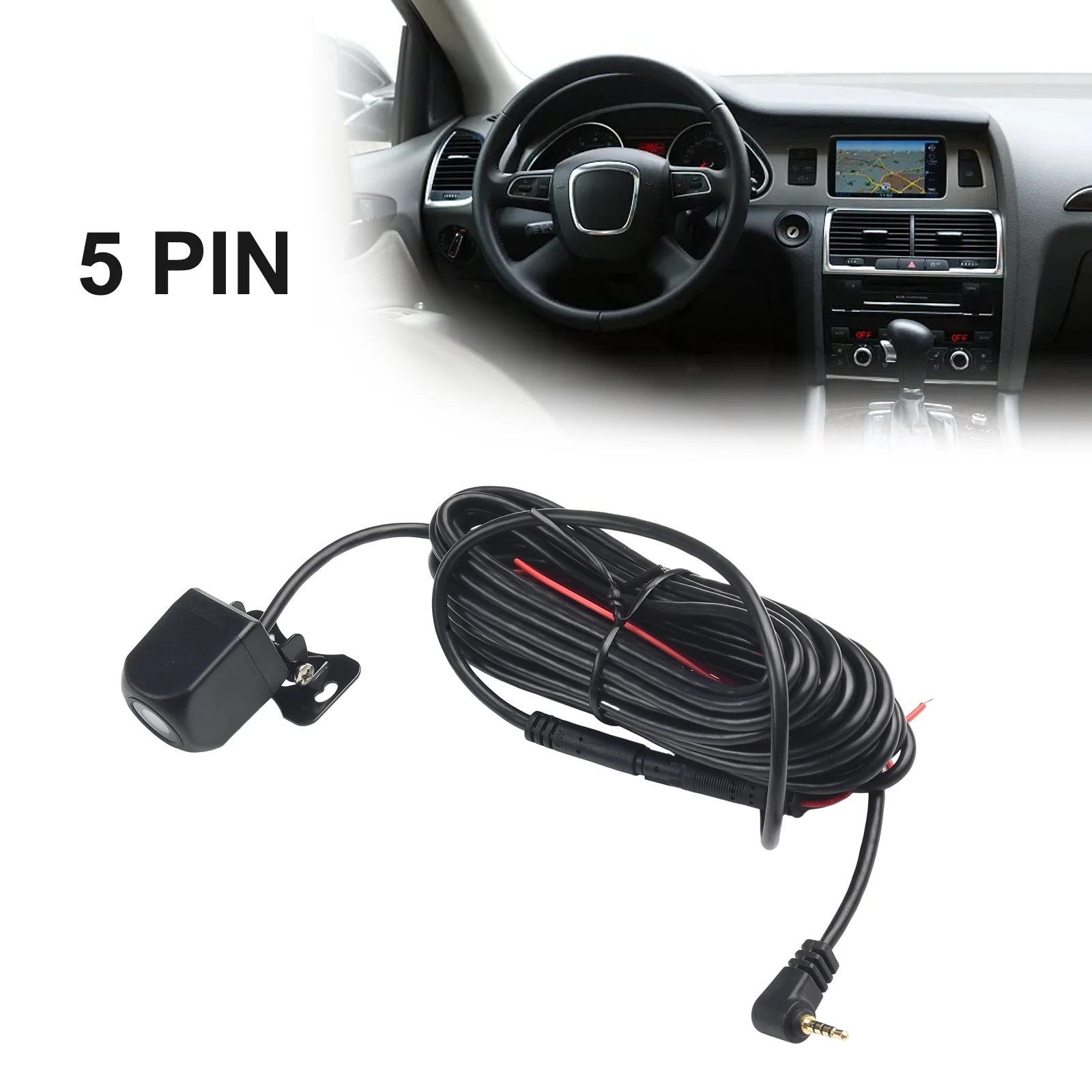 

1Pcs Car Dash Cam DVR Rear View Camera 720p 5Pin 2.5mm Waterproof AHD H65 High-definition Chip Glass Lens 170 Degrees