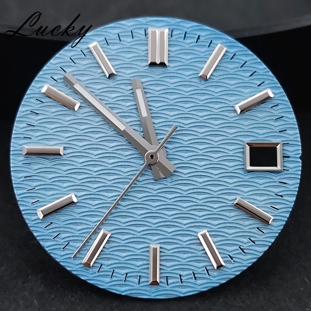 NH35 28,5mm Strukturiertes Zifferblatt+Zeiger Passend für NH35 NH36 Uhrwerk Automatische Taucheruhren Herrenuhr-Teile – Detail 16