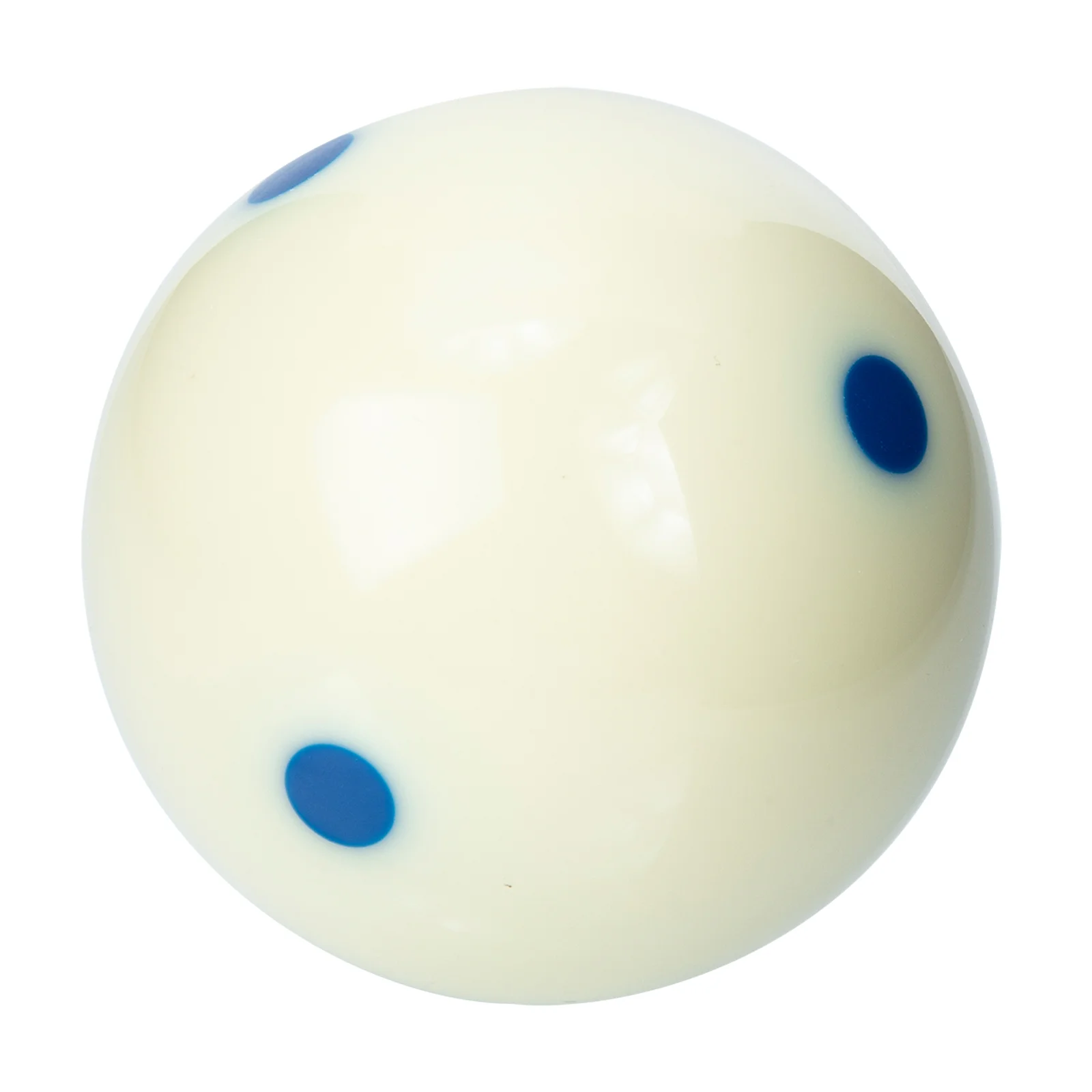 

Billiard Cue Ball Professional Pool Balls Replacement Large with Six Dots Resin Wear-resistant White Supply