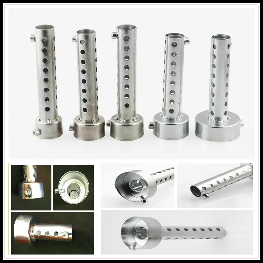 Kit Silenziatori Scarico Moto Universale Da 48mm - 2 Pezzi, Acciaio Inox - Foto 7