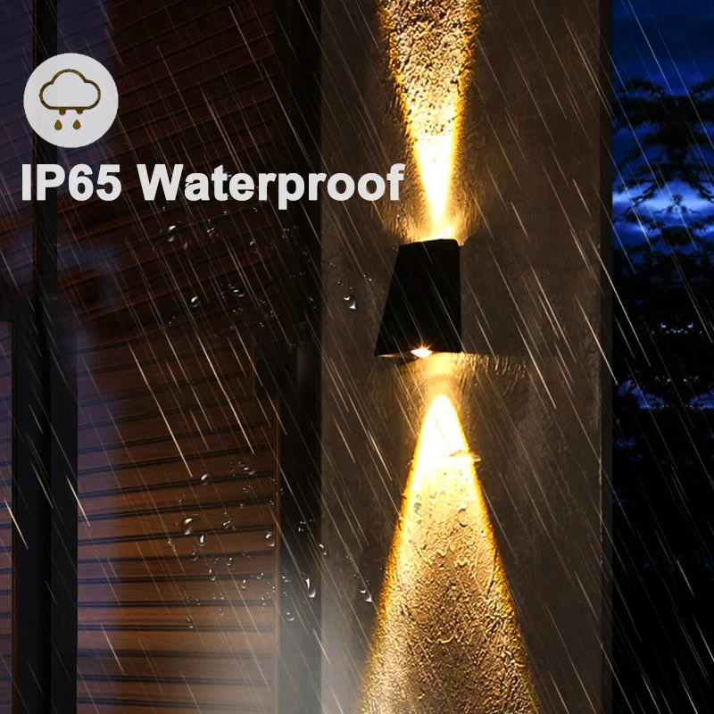 NEW Upgrade LED Outdoor Wall Solar Lights Waterproof Garden Wall Decoration Lighting For Villa Patio Stair Corridor 4
