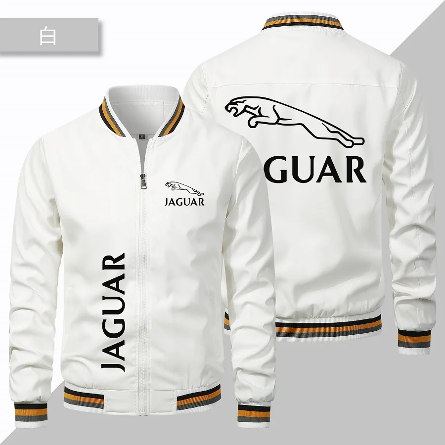 Spring and Autumn Casual Men Jacket New Men's Jaguar Car Jacket Casual Baseball Racing Team Men's Clothing Large Jacket