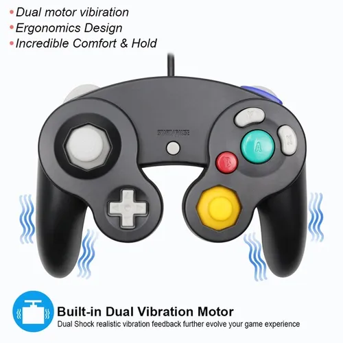 Gamecube 컨트롤러 용 USB 유선 핸드 헬드 조이스틱 호환 Nintend For NGC GC Controle For MAC 컴퓨터 PC 게임 패드 4