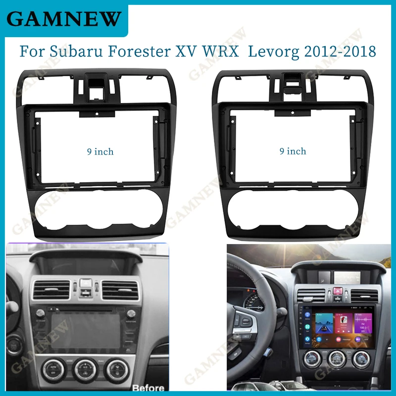 

9 Inch Car Frame Fascia Adapter For Subaru Forester XV WRX Levorg 2013-2018 Android Radio Dash Fitting Panel Kit