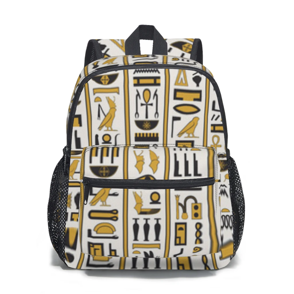 

Egyptian hieroglyphs Kids School Backpack Child Schoolbag Bookbag Primary Student Bag for Girls Boys
