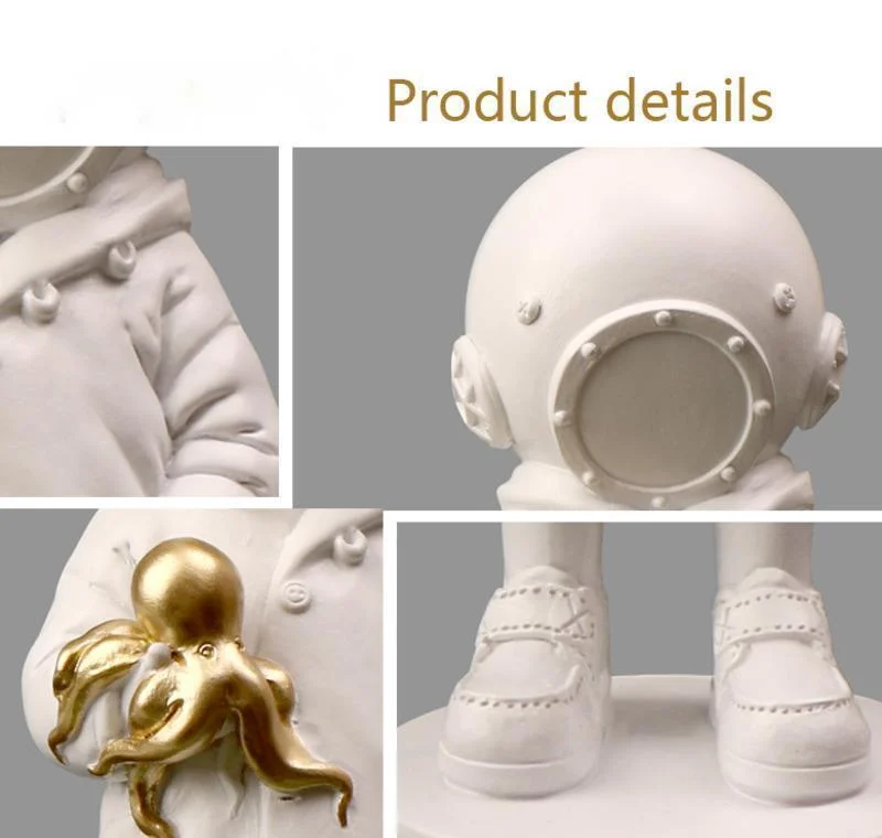 【未開封】 BANKSY DEEP SEA DIVER WHITE Ver. Banksy Deep Sea Diver Girl Resin Figurine: Graffiti Street