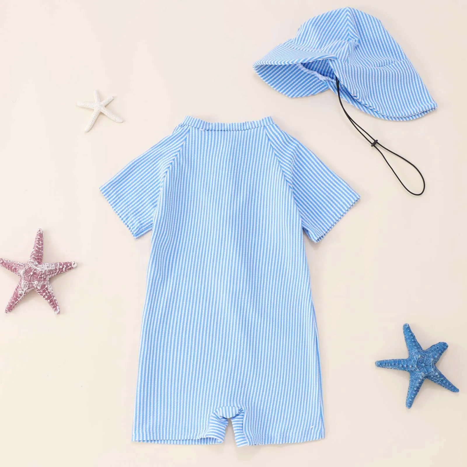 Infant Boy Swimwear, With Hat 3