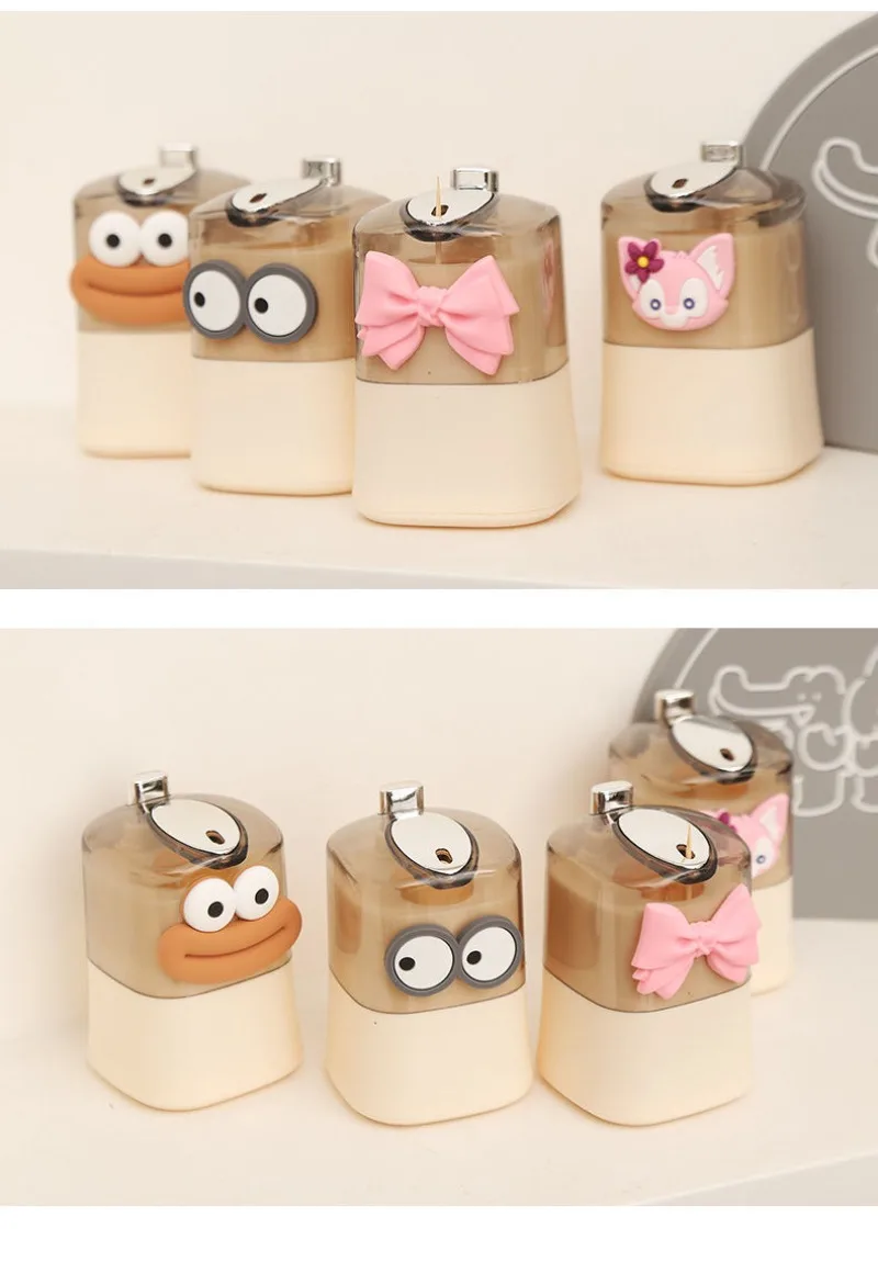 Description Picture 5 of itemAuto Pop-Up Plastic Toothpick Holder Cute Cartoon Animal Toothpick Storage Box Automatic Toothpick Container Dispenser
