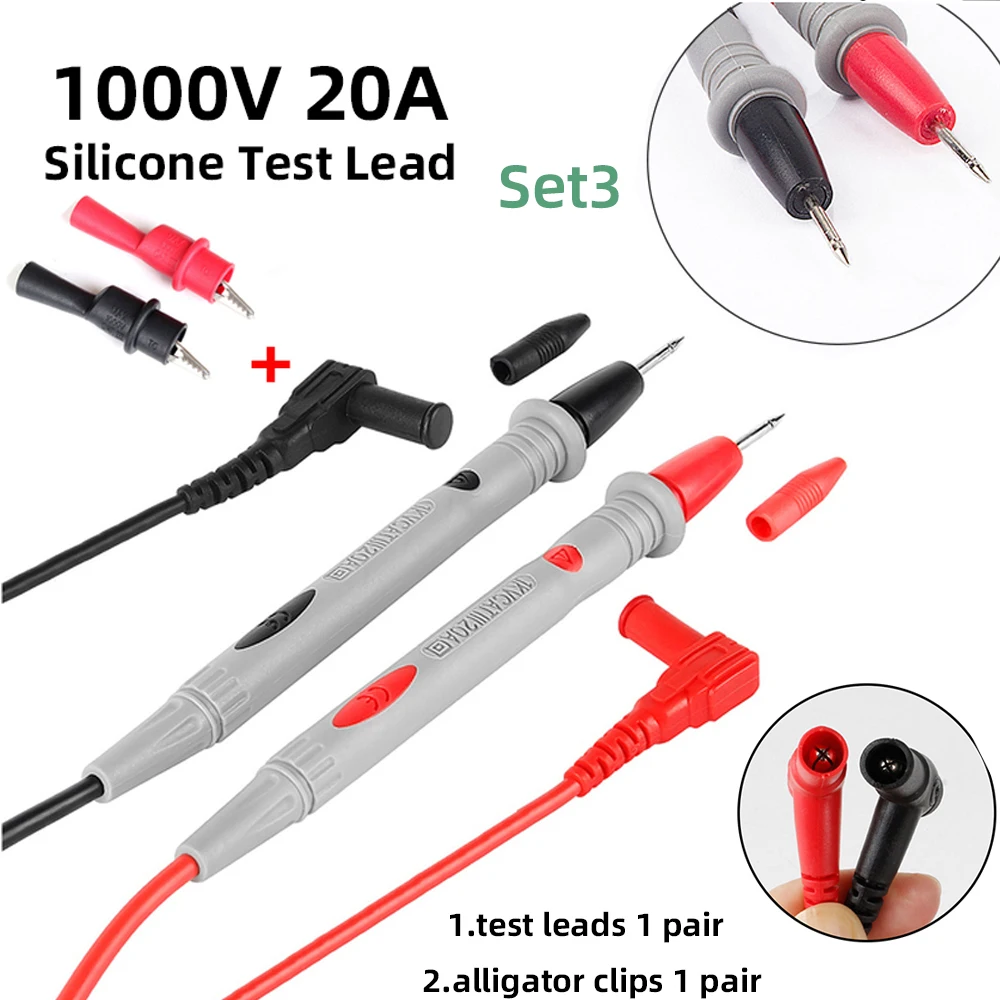 Fil De Silicone 1000v 20a, Broche De Fils De Test De Sonde