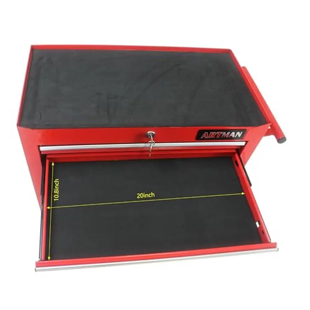 7-Drawer Tool Chest with Wheels and Lock Heavy Duty Steel Storage Cabinet Organizer Cart Workshop Garage Warehouse Organization 5