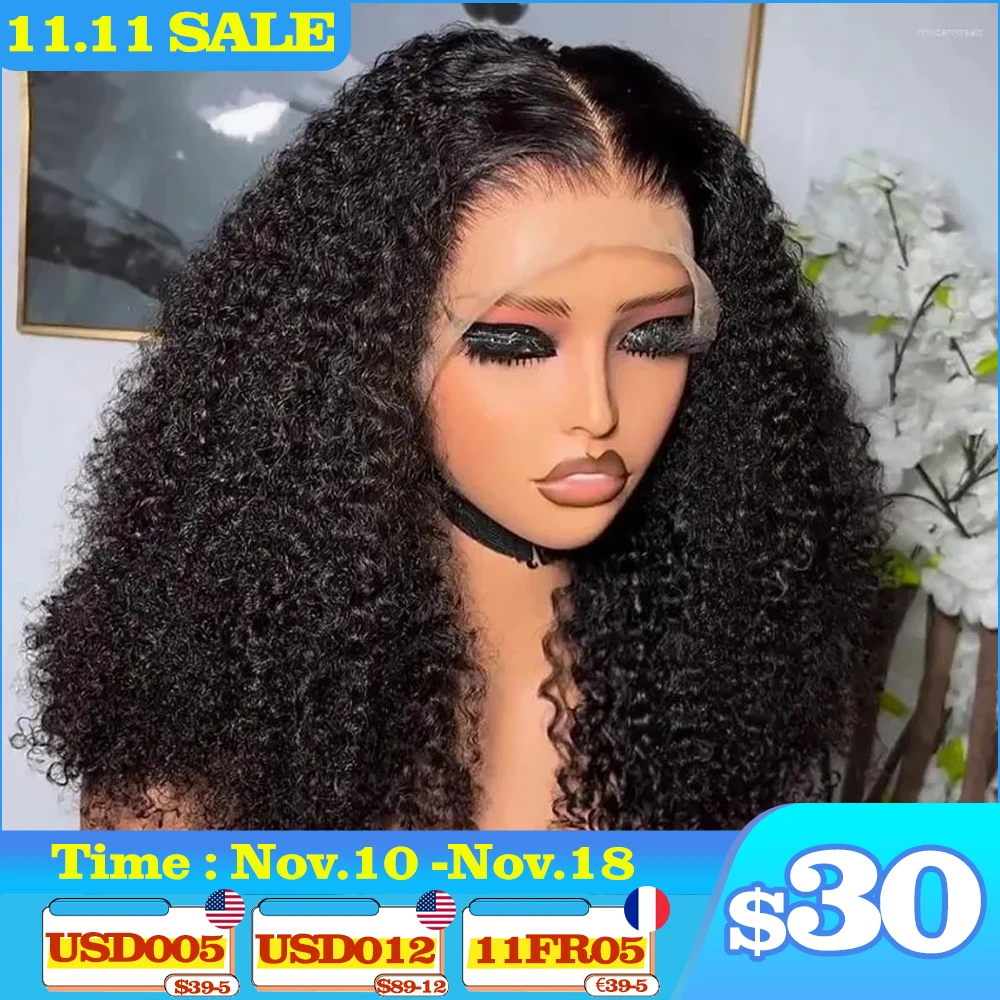 Human Hair Wigs Baby Hair Deep Wave Curly Bob 13x4 HD Lace Front 4x4 Closure for Black Women 180%