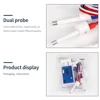 Dual Channel Online TDS Water Quality Detector Tester DM1 Drinking Water Pool Pure Water Test Meter 0-9990PPM Dual Probe 6