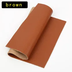 Premium Brown Cowhide Leather Fabric - 1.5mm Soft Sofa Seat Cushion Material - 50x50cm (Beige)